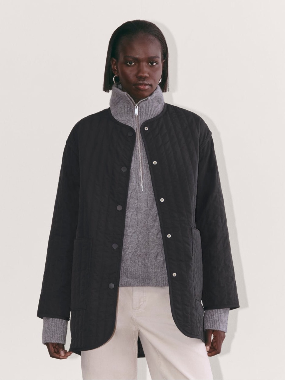 NWT Everlane The Midi Quilted Liner